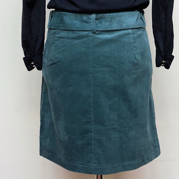 Chocolate Belted Corduroy Miniskirt NWT - Green - Picture 4 of 7